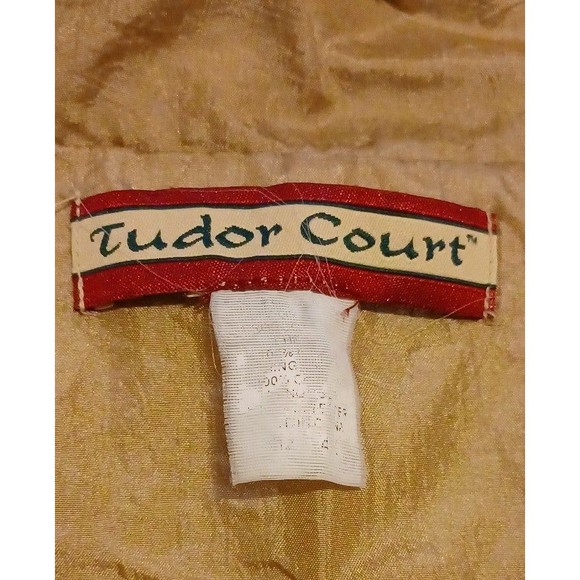 Tudor Court Lined Windbreaker Jacket Gold Women Size 4X - Picture 7 of 7